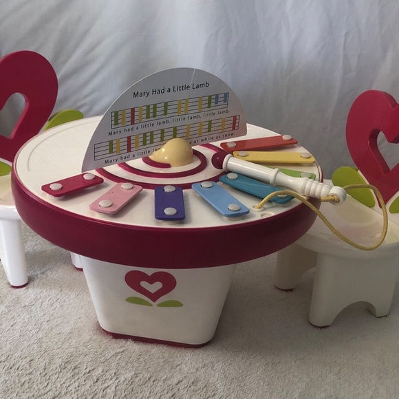 AMERICAN GIRL BITTY TWINS BITTY BABY Art & Music Play Table **Retired** - Picture 5 of 10